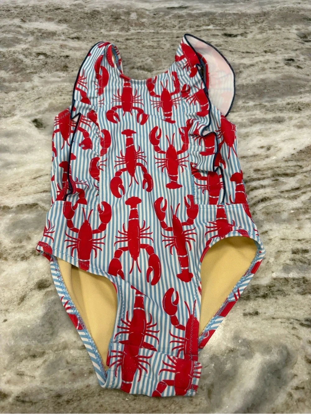 Pink Chicken Kids Swim Bodysuits - Navy, Red, Cream